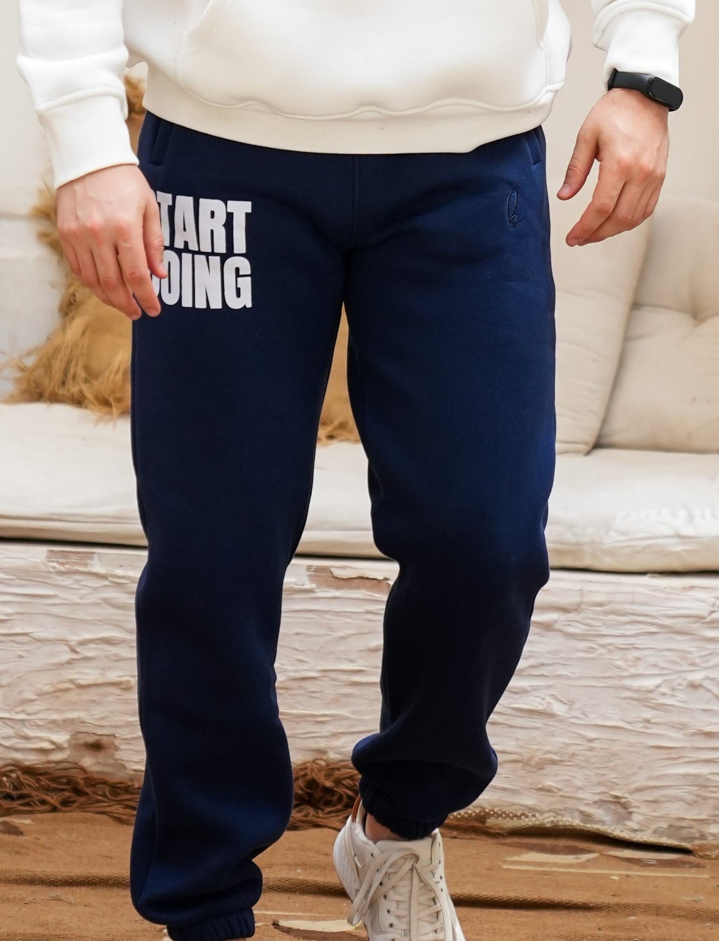 Start Doing Navy Sweatpants