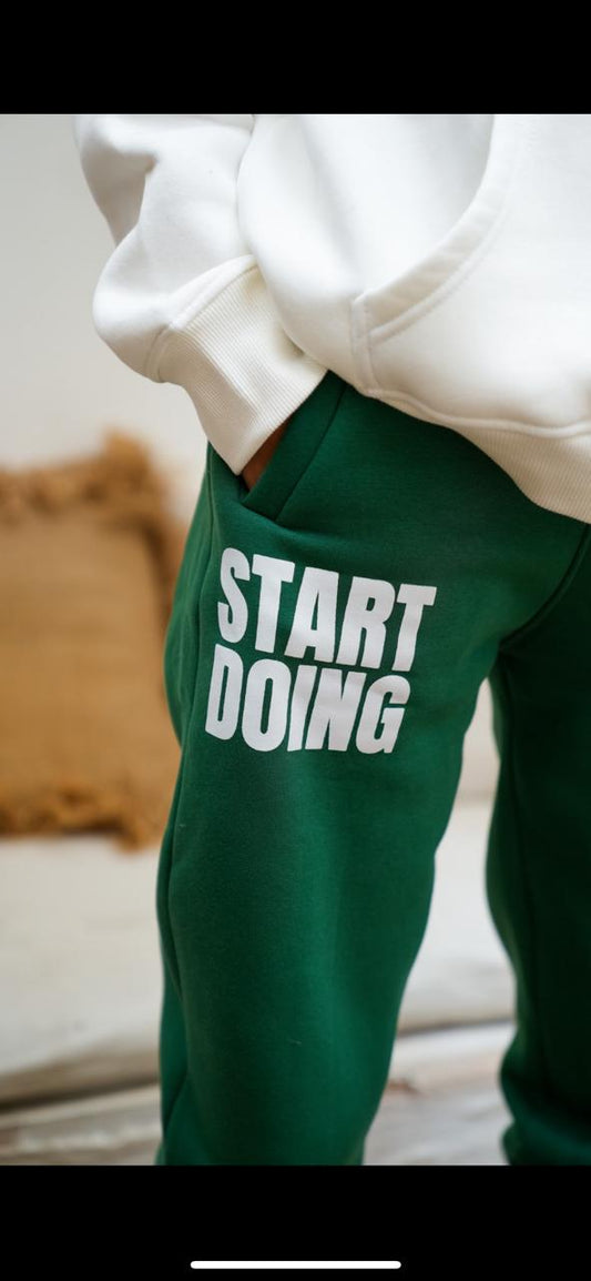 Start Doing Green Sweatpants